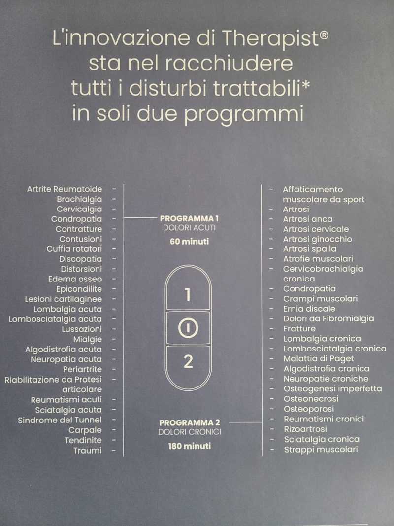 Immagine dei programmi di magnetoterapia Therapist