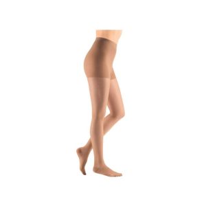 Un paio di collant Mediven SheerSoft color carne, dal design elegante e trasparente, perfetti per uno stile raffinato e un sostegno confortevole.