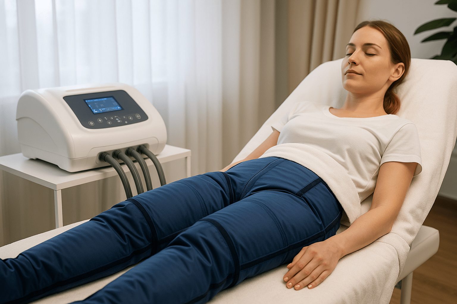 Pressoterapia per gambe gonfie e ritenzione idrica a casa