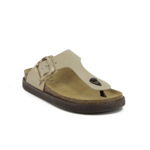 PAN10207: Pantofola Comfort Donna Tomaia Camoscio Beige
