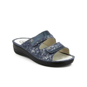 PE1486: Pantofola Predisposta Donna Tomaia Mista Blu